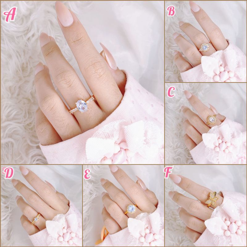 Cincin fashion korea ladyday tidak karat JC-9