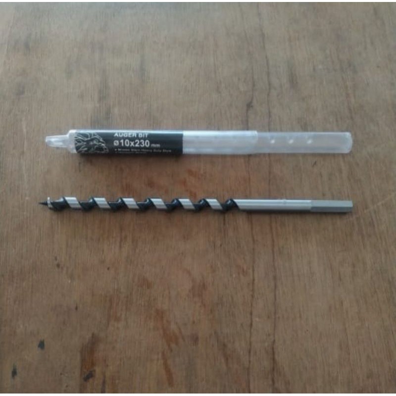Mata bor kayu 10mm panjang 230mm auger bit TORA