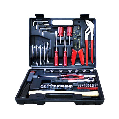 Kenmaster Tool Kit 100 Pcs N2 Tool Kit Alat Tukang Kunci Palu Tang Perkakas Repairing Tool Set Box 100 Pcs