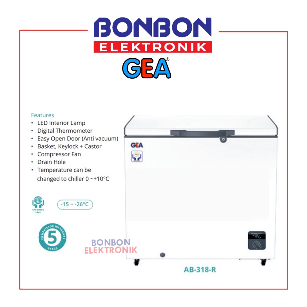 GEA Chest Freezer AB-318R / AB 318R 318 Liter