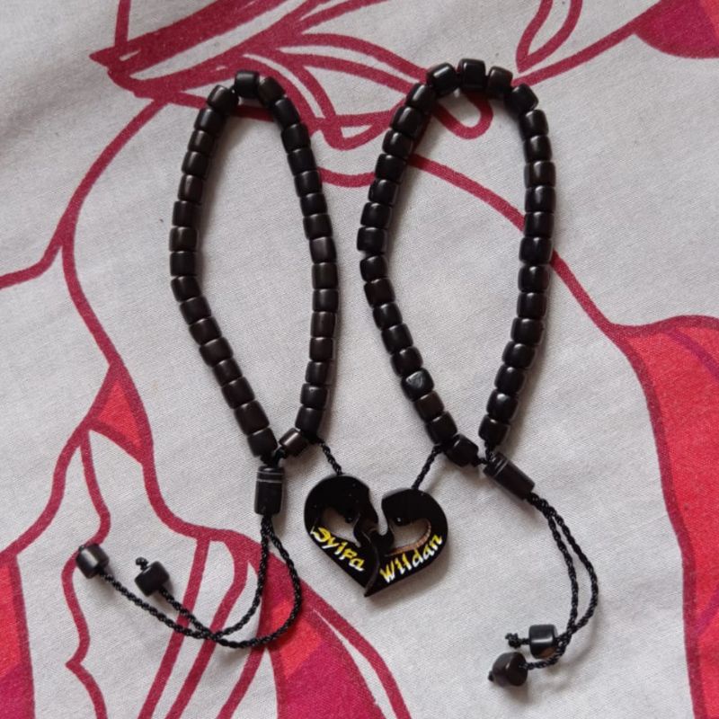 Gelang kokka Couple Love ukir nama 1pasang