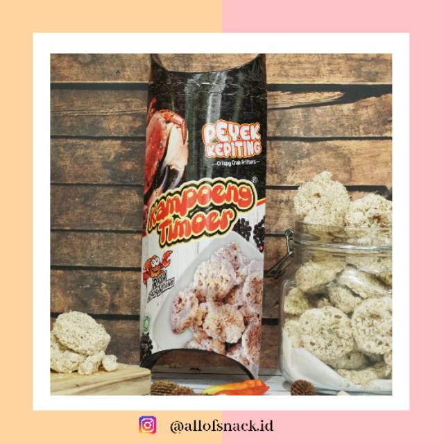 

Peyek kepiting 85gr rasa lada pedas | Oleh-oleh khas balikpapan | Camilan sehat | Camilan termurah