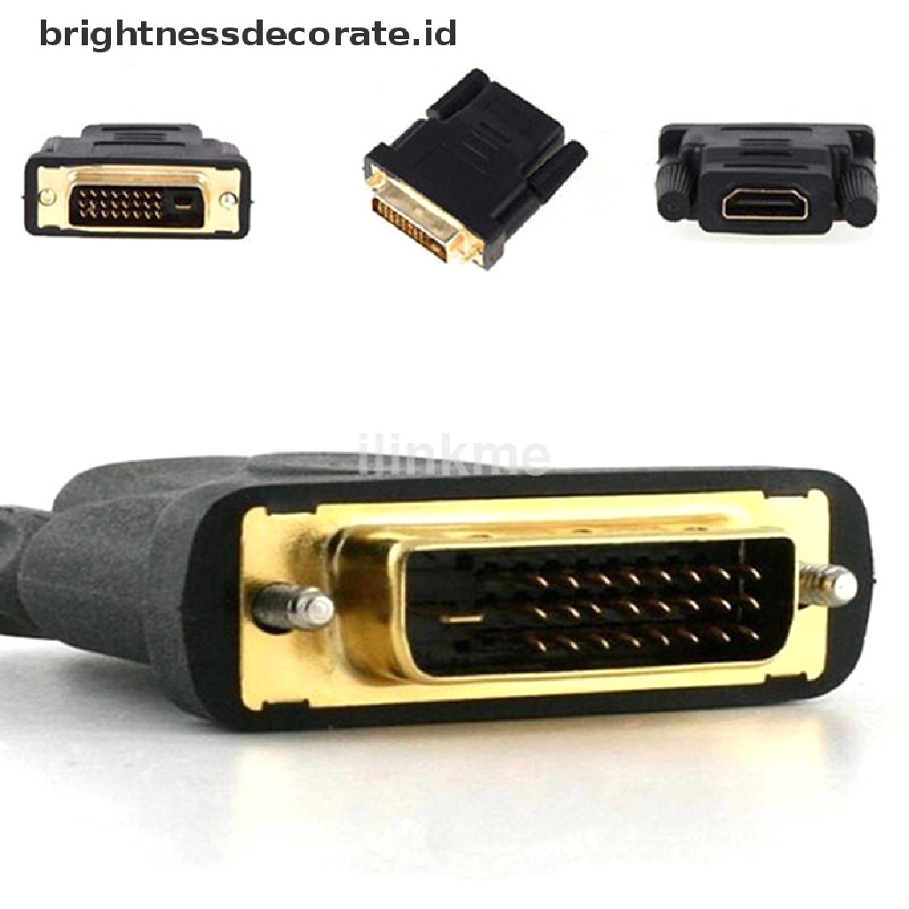 [birth] HDMI Female To Female VGA 24+1Pin DVI Male HDMI Male Adapter Connector HDTV  [ID]