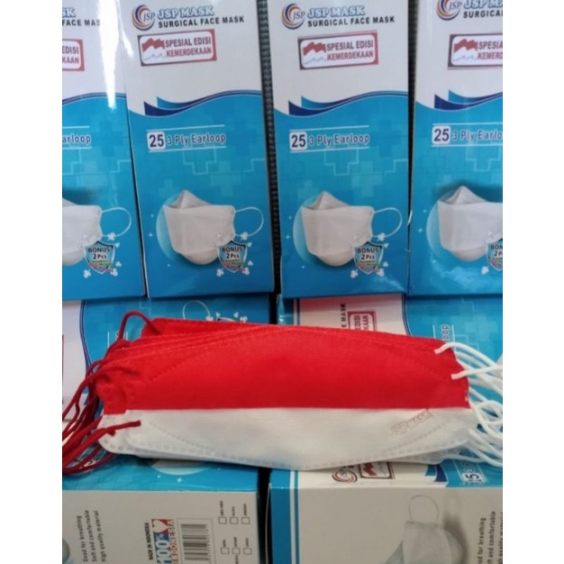 masker merah putih kf94 isi 25 pcs medis