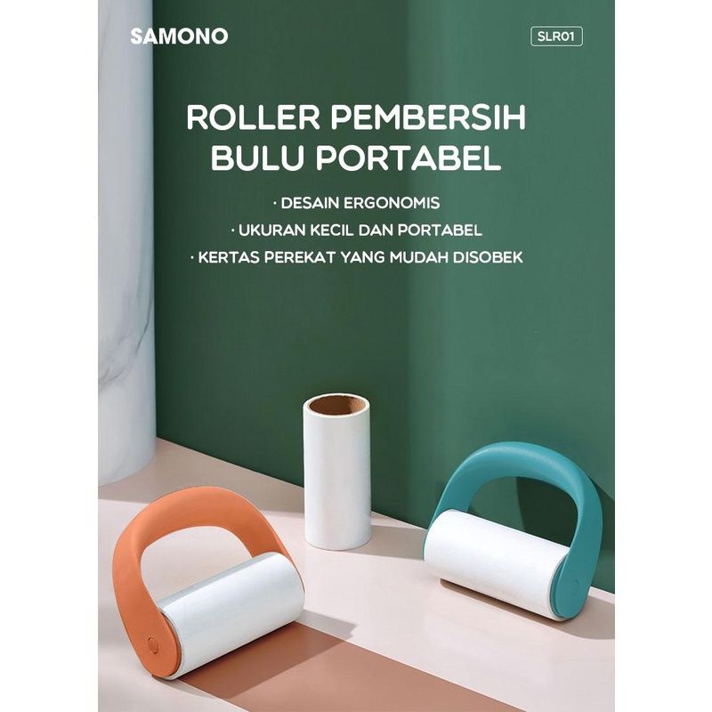 Samono SLR01 Lint Roller Pembersih Debu Bulu Pakaian Portable Super Lengket