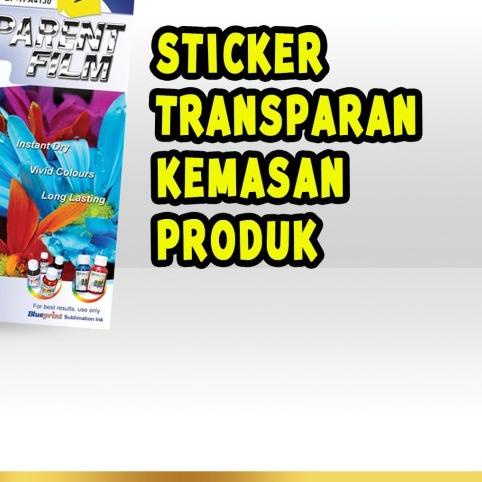 

Kertas Transaparan Film Stiker / Transparent Film Sticker BLUEPRINT A4