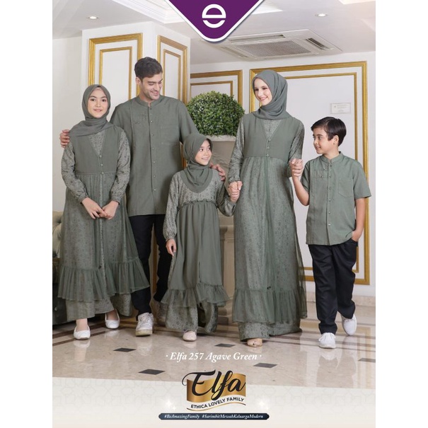 SARIMBIT KELUARGA ELFA 257 AGAVE GREEN BY ETHICA