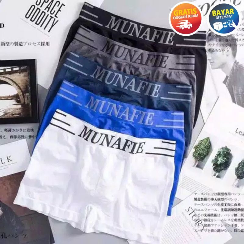 Celana Dalam Boxer Pria Munafie Kolor Pria Boxer Munafie Sempak Munafie Terlaris Underware Man Bahan Premium Import