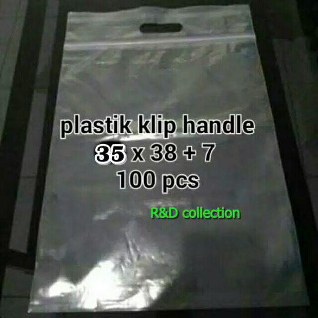 Termurah Plastik Klip Pond 30x38+7 Tebal Plong Kepeer Ziplock Cetik Shopping Bag 30 X 38 Cm 30x38