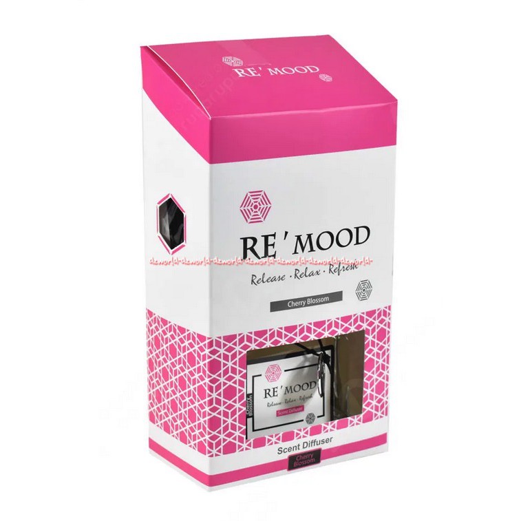 Re'mood 95ml Black Cheddarwood Reed Diffuser Stik Rotan Cheery Breeze Remod Re mood Remood