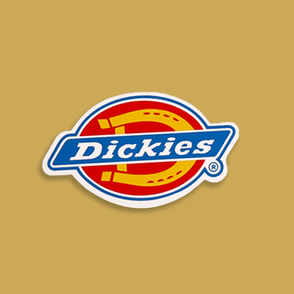 STIKER GRAFTAC - LOGO DICKIES - STIKER AESTHETIC LAPTOP, AKSESORIS HP, ANTI AIR, MOTIF,HELM.