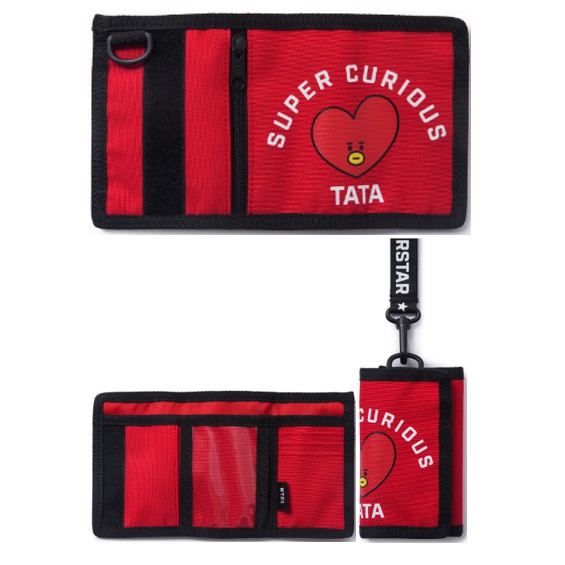 BT21 x Line Official Merchandise Necklace Folding Wallet