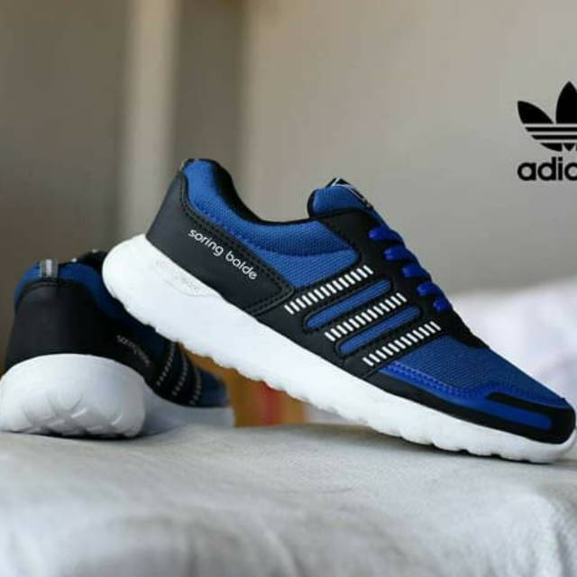 SEPATU SPORT ADIDAS soringbalde biru-putih / SEPATU OLAHRAGA / SEPATU CASUAL RUNNING / SNEAKERS PRIA
