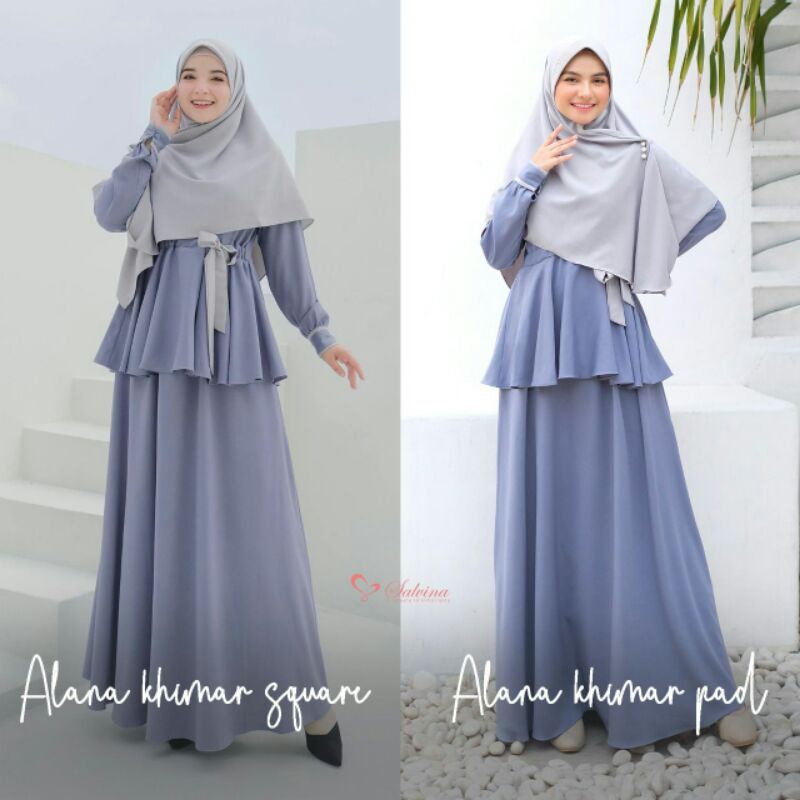ALANA BY SALVINA/ Gamis premium ori/Gamis set syar'i/Gamis modern/open agen dan reseller