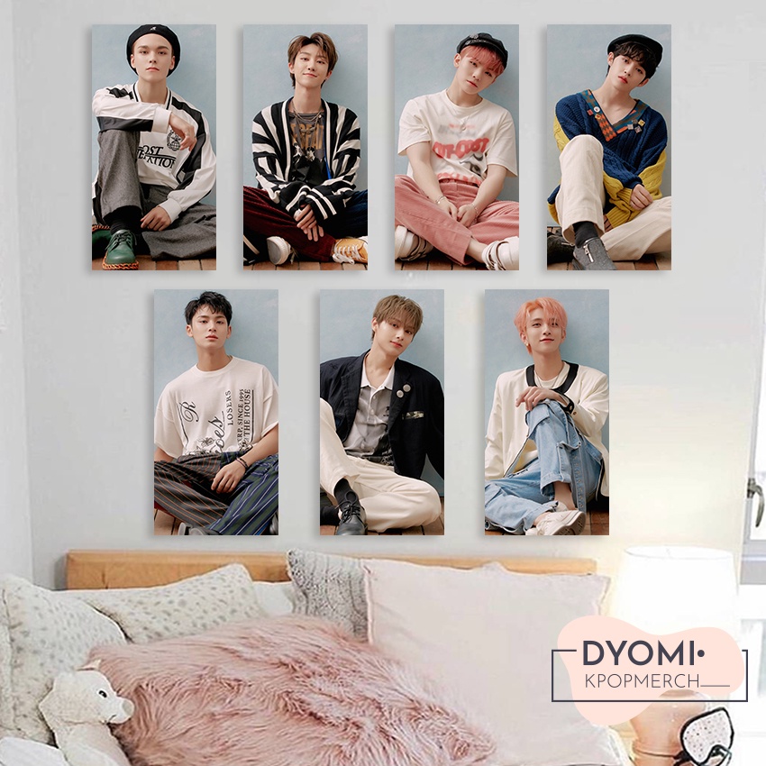 POSTER KAYU SEVENTEEN, SAY THE NAME, CARAT, HIASAN DINDING KPOP, POSTER KAYU KPOP, DEKORASI RUANGAN 
