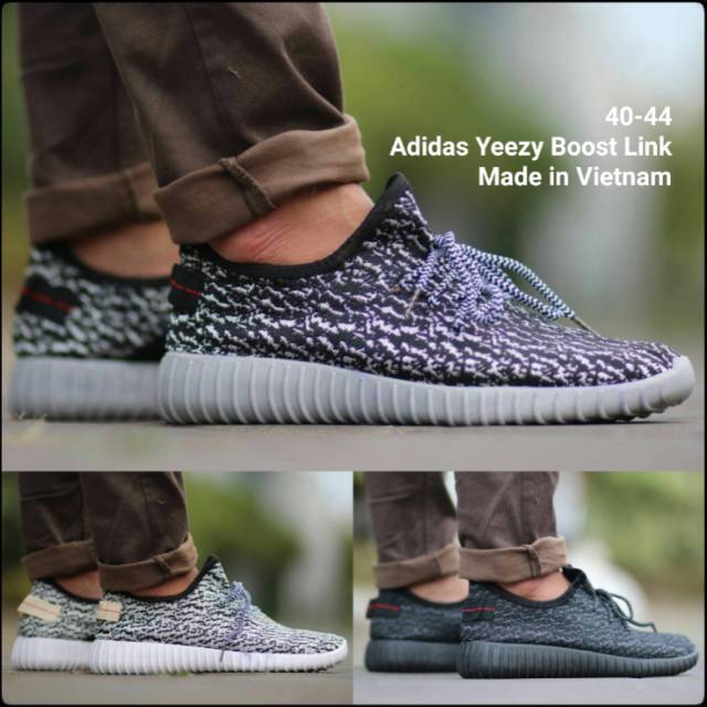 40-44 Adidas Yeezy Boost Link Import Vietnam Sepatu Kets Sport Sneakers Pria Galeri Intan Bandung