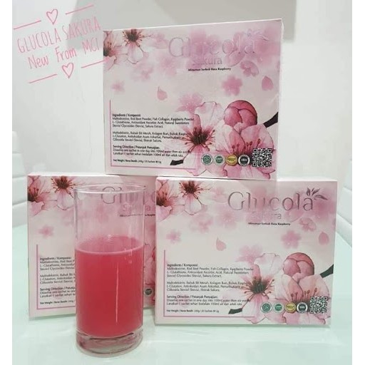 

Glucola Sakura 12gr Minuman Serbuk Rasa Raspberry