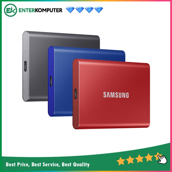 Samsung T7 Portable 500GB USB 3.2 External SSD - Grs 3th