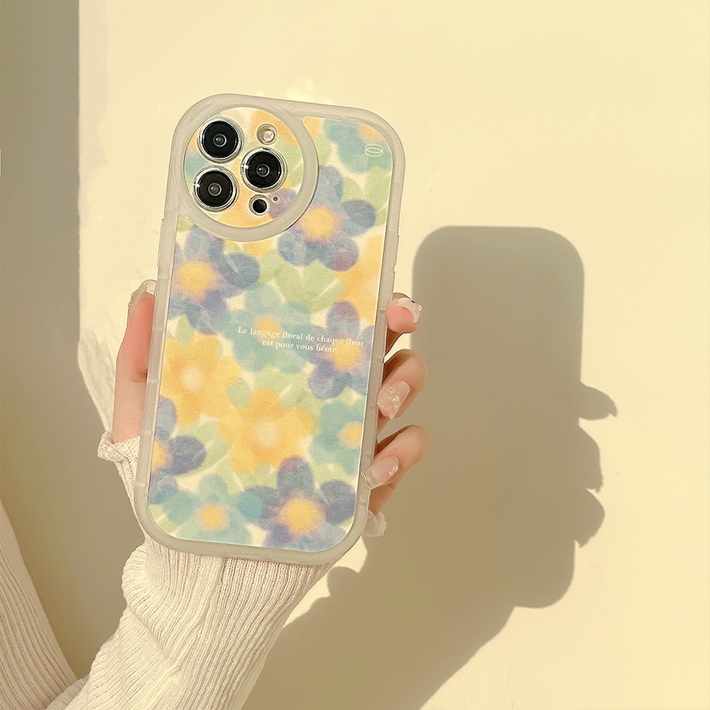 Soft Case Silikon Transparan Motif Bunga Untuk Iphone 13 7 + 8 Plus SE 2020 XS XR 11 12 PRO MAX