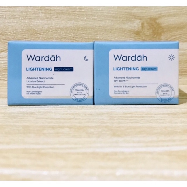 Wardah Day Cream 30g | Wardah Lightening Night Cream 30g