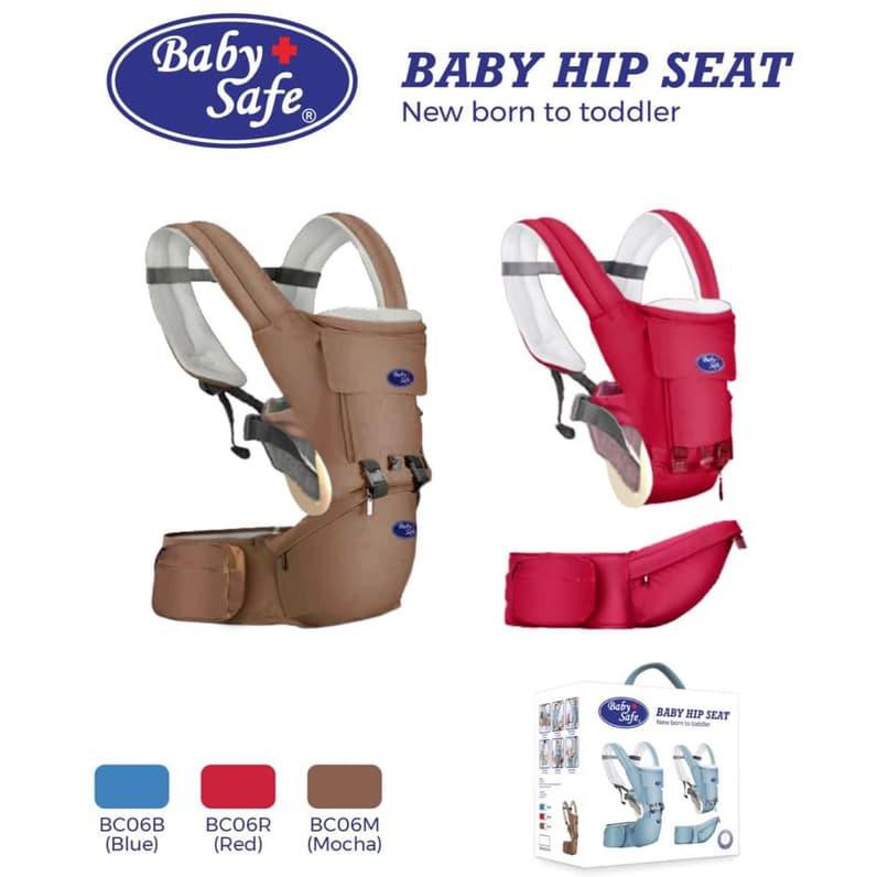 Termurah Gendingan Bayi Hipseat Baby Safe Bc006 Hip Seat New Born To Toddler - - Blue