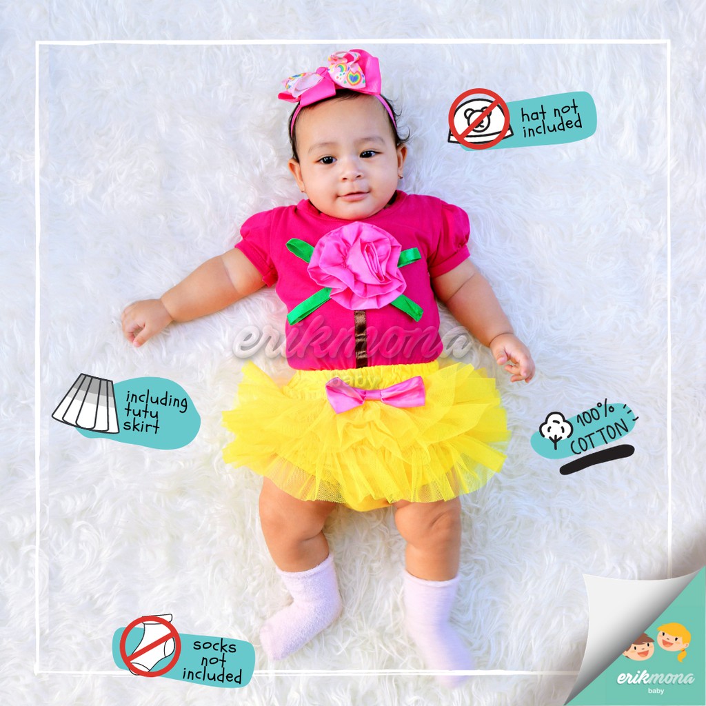 🟢baju bayi jumper bayi 🟢 set model bunga tutu include rok tutu🟢