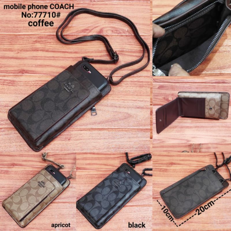 Tas HPO Coach Tas handphone selempang import quality