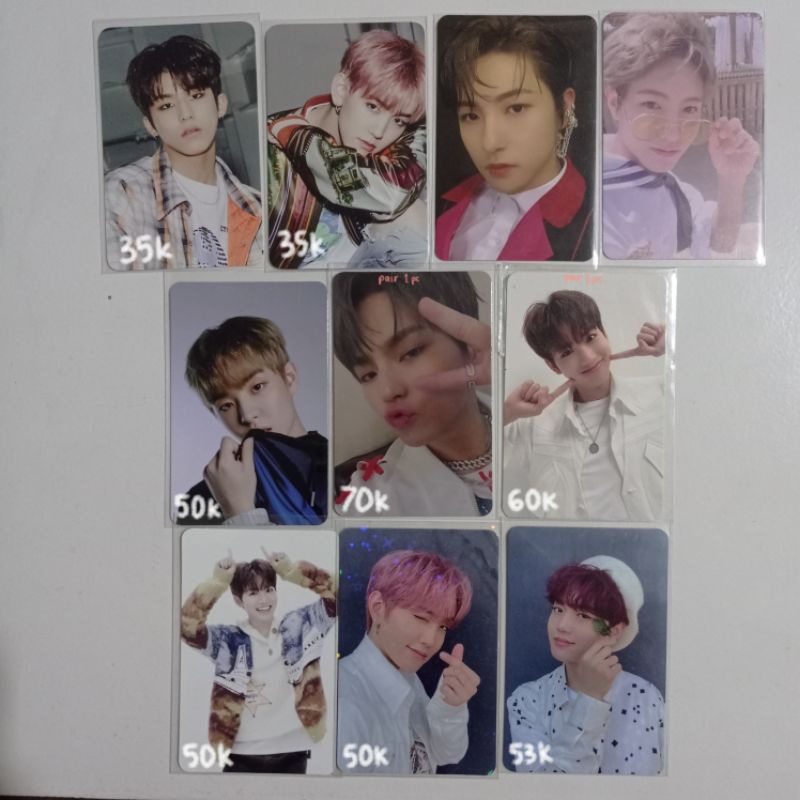 treasure photocard junkyu tuspi jihoon gigit baju mashiho doyoung baret