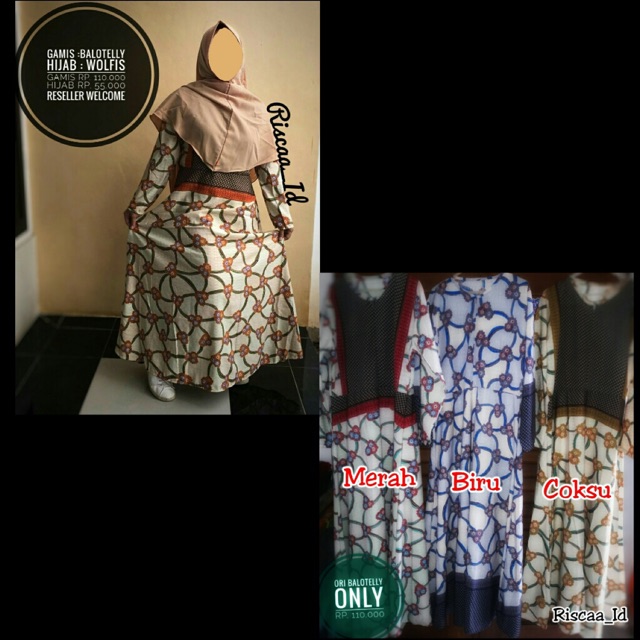 Balotelli/Gamis murah/Gamis Balotelli