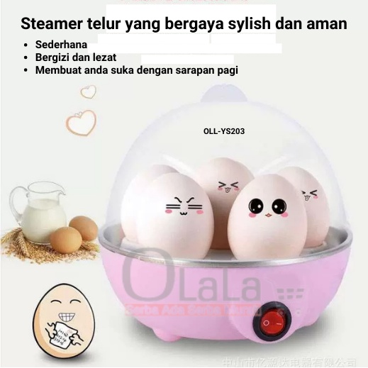 Steamer Telur Electric Egg Cooker Boiler Alat Rebus Elektrik OLL-YS203