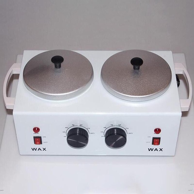 double wax warmer heater/ pemanas 2 tungku/ dual pot hot parafin