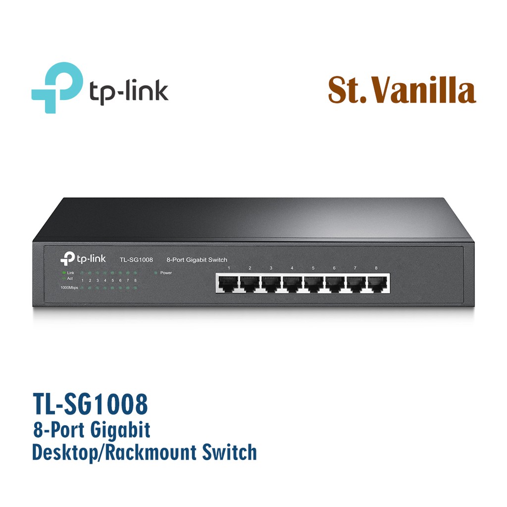 Tp-Link TL-SG1008 8-Port Gigabit Switch TPLINK SG1008 SSG 1008