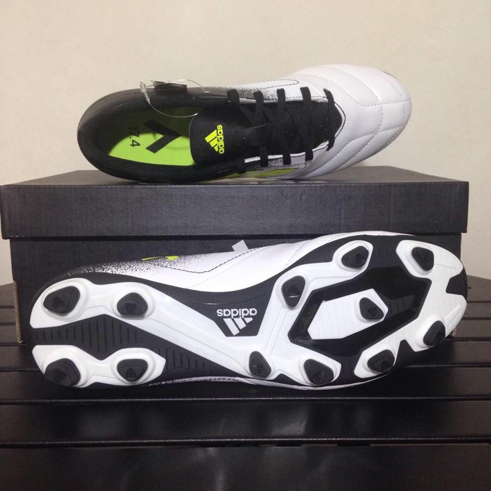 Sepatu Bola Adidas Ace 17 4 FXG White Black S77090 Original BNIB Baru