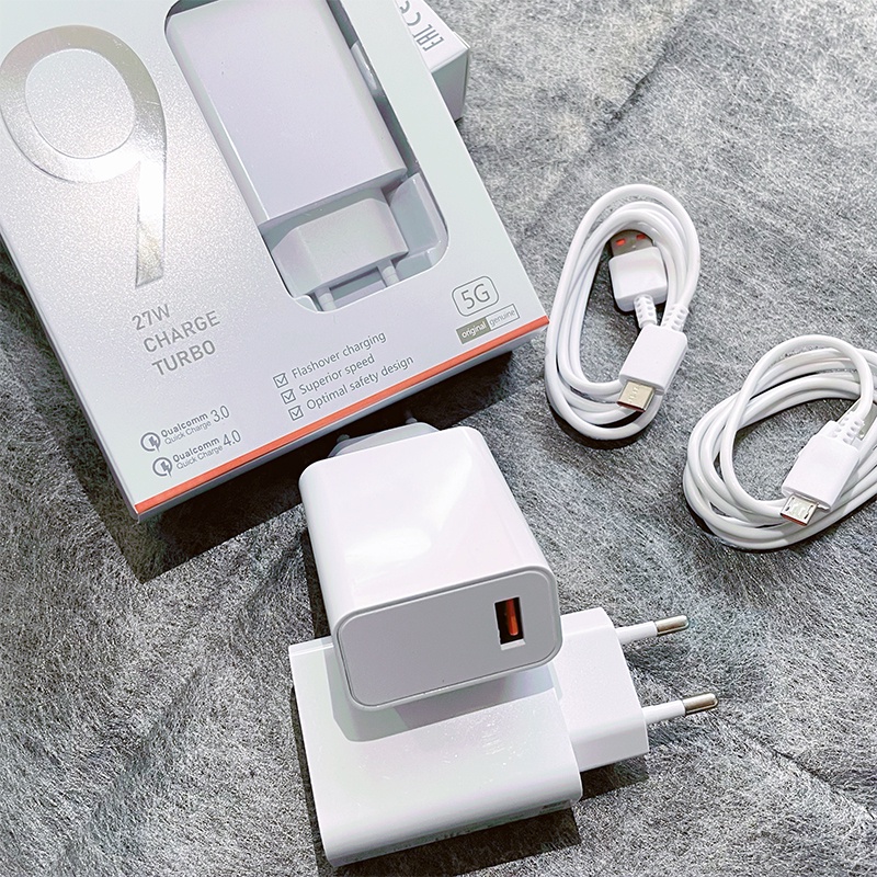 【3359】Charger Handphone Ori Xiaomi Mi9 USB Colokan Micro/Type-C Fast charging 3.0 Quallcomm