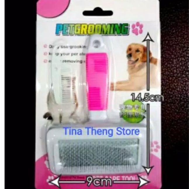 Pet Grooming &quot;WHITE CARD&quot; Sisir Hewan