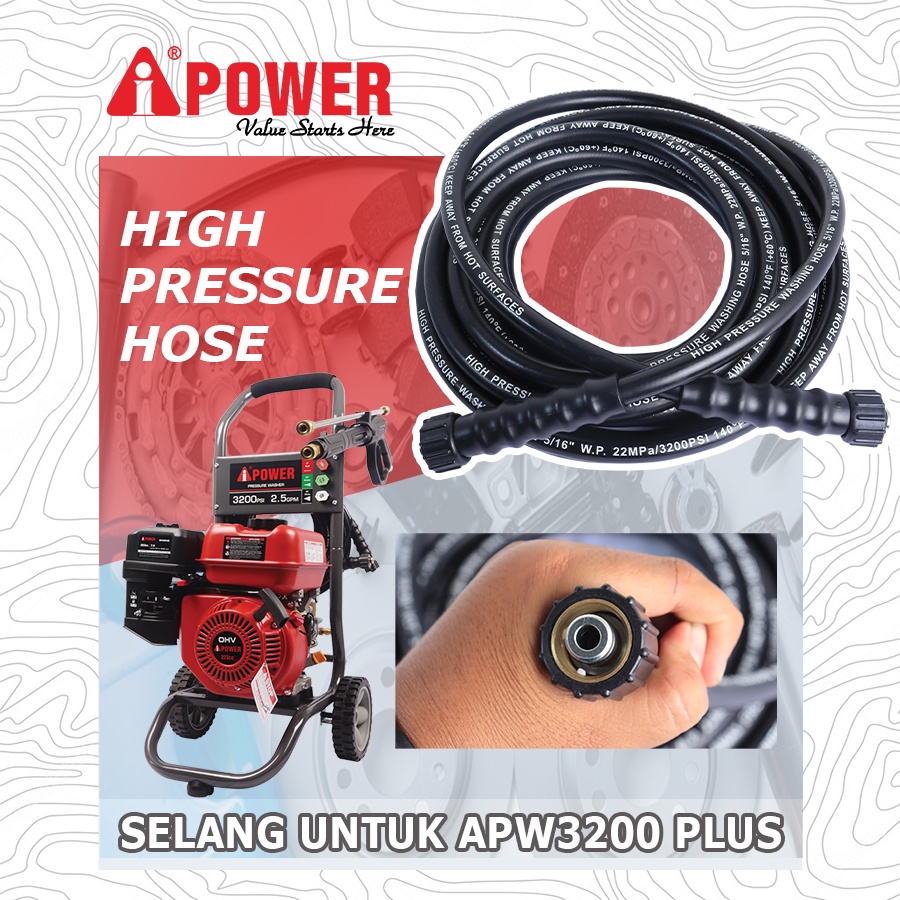 HIGH PRESSURE HOSE ATAU SELANG UNTUK APW3200 PLUS DAN APW3500 PRO