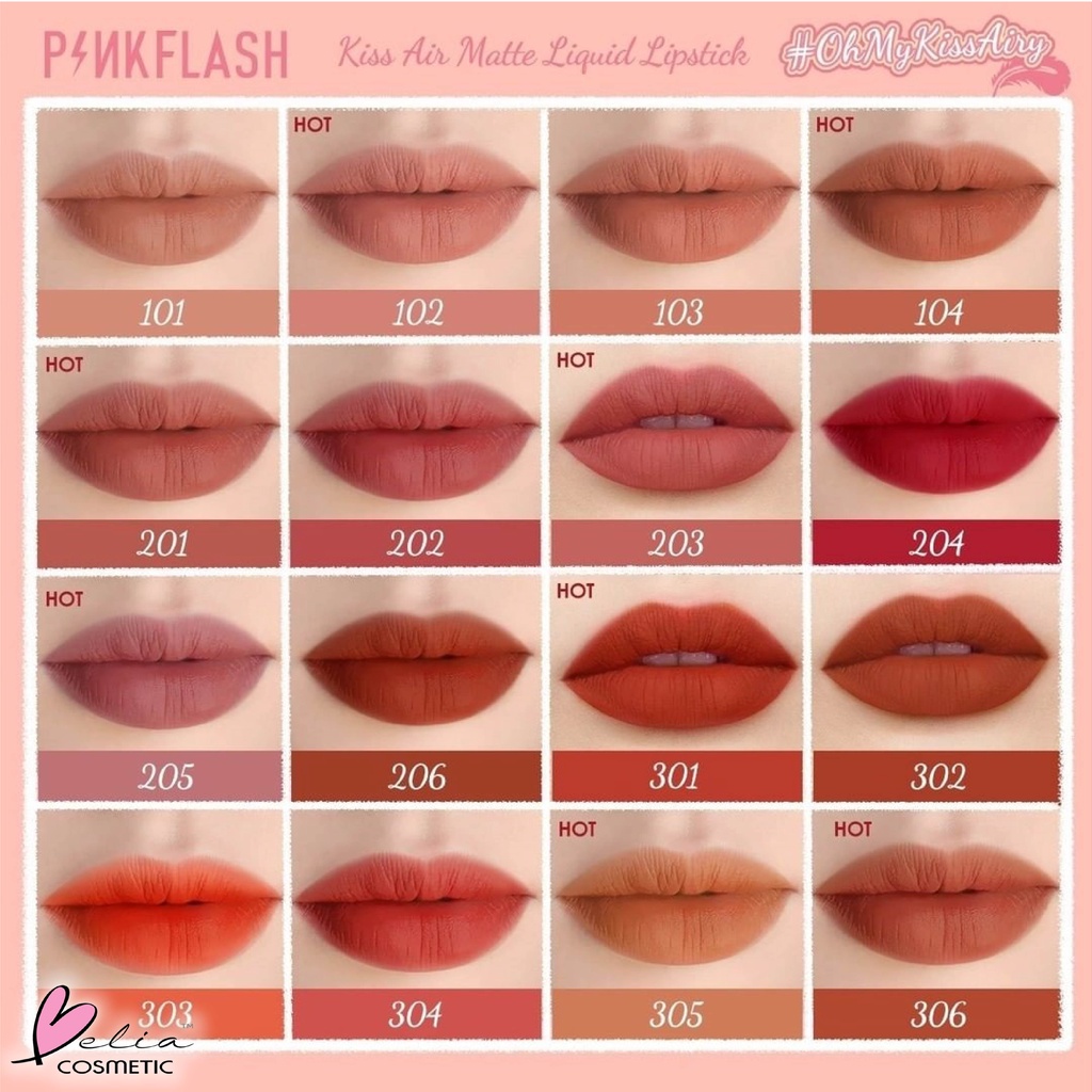 ❤ BELIA ❤ PINKFLASH Lip &amp; Cheek Duo Matte Tint | Pink Flash (✔BPOM) PF-M01