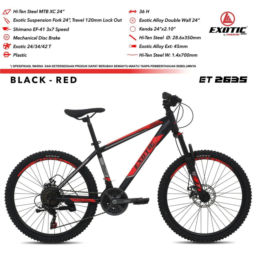 Sepeda MTB 24 Exotic 2635