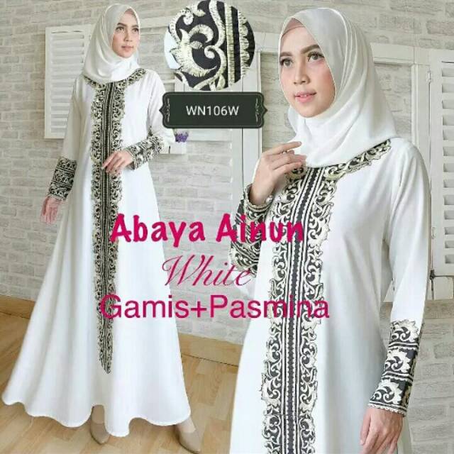 Baju syar'i wanita putih