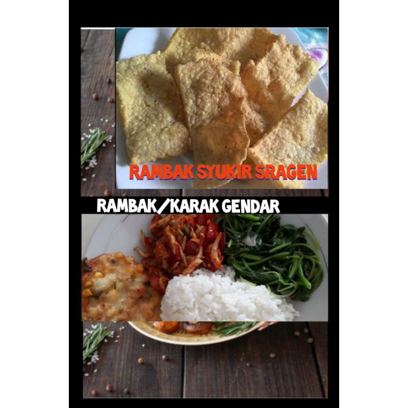 

Rambak/Karak gendar Syukir Sragen