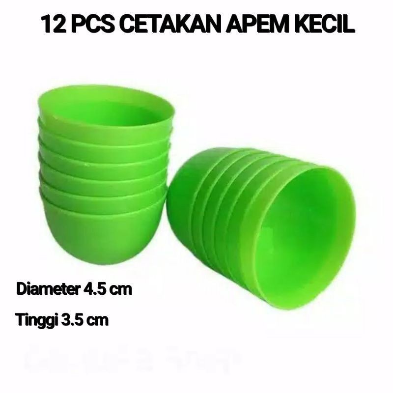 12 Pcs Cetakan Kue Talam Kecil / Mangkok / Cetakan Puding Telor Ceplok / cetakan apem