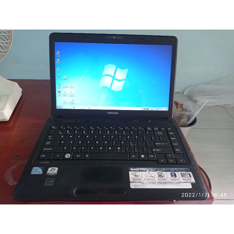 laptop toshiba c600 original windows 7