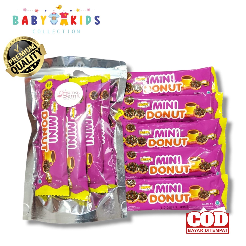 

3in1 Mini Donut Crunchy with Chocolate Coating Kualitas Premium