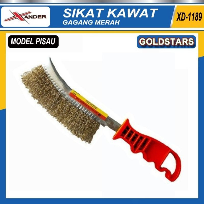 SIKAT KAWAT GOLOK BAJA KUNINGAN/SIKAT KAWAT KUNINGAN GAGANG FIBER /SIKAT KAWAT KERITING BAJA PANJANG
