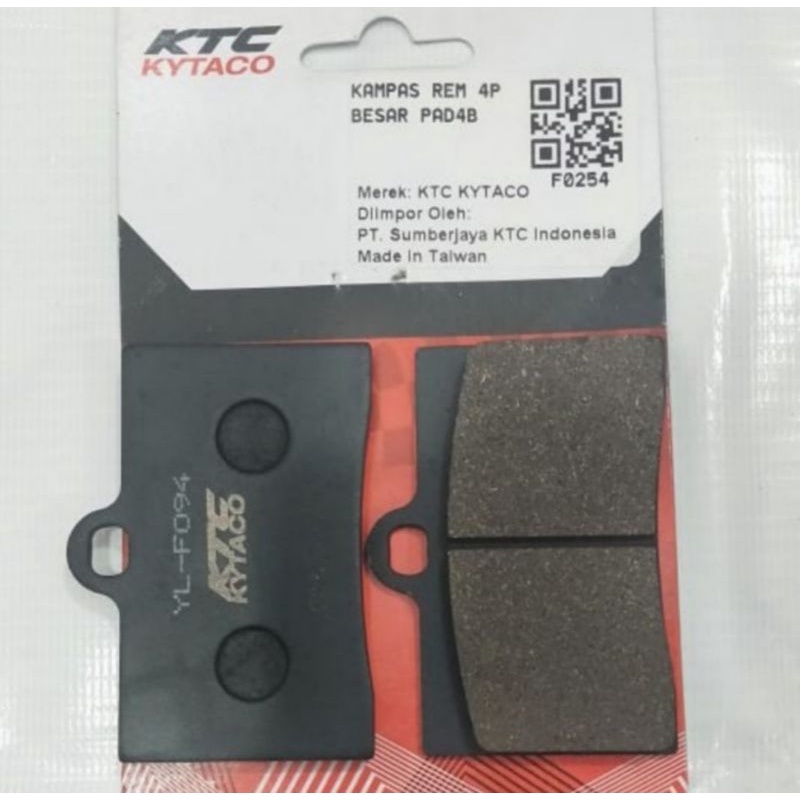 Kampas rem KTC 4 piston Kampas Rem Depan Ktc KYTACO 4 piston Besar