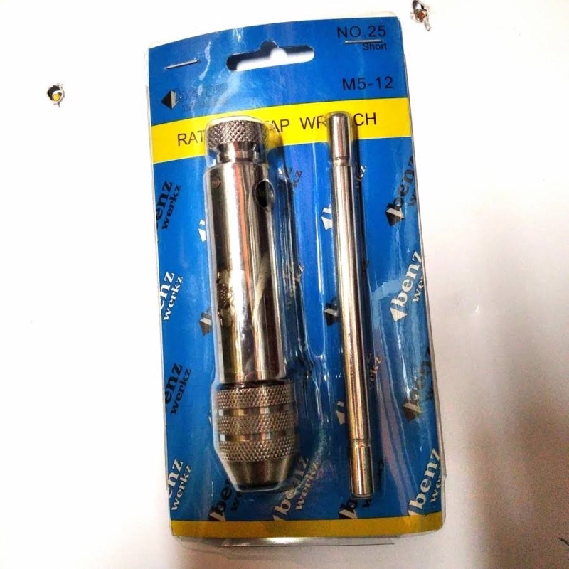 Gagang Hand Tap Ratchet Benz M5 - M12 Short Ratchet Tap Wrench