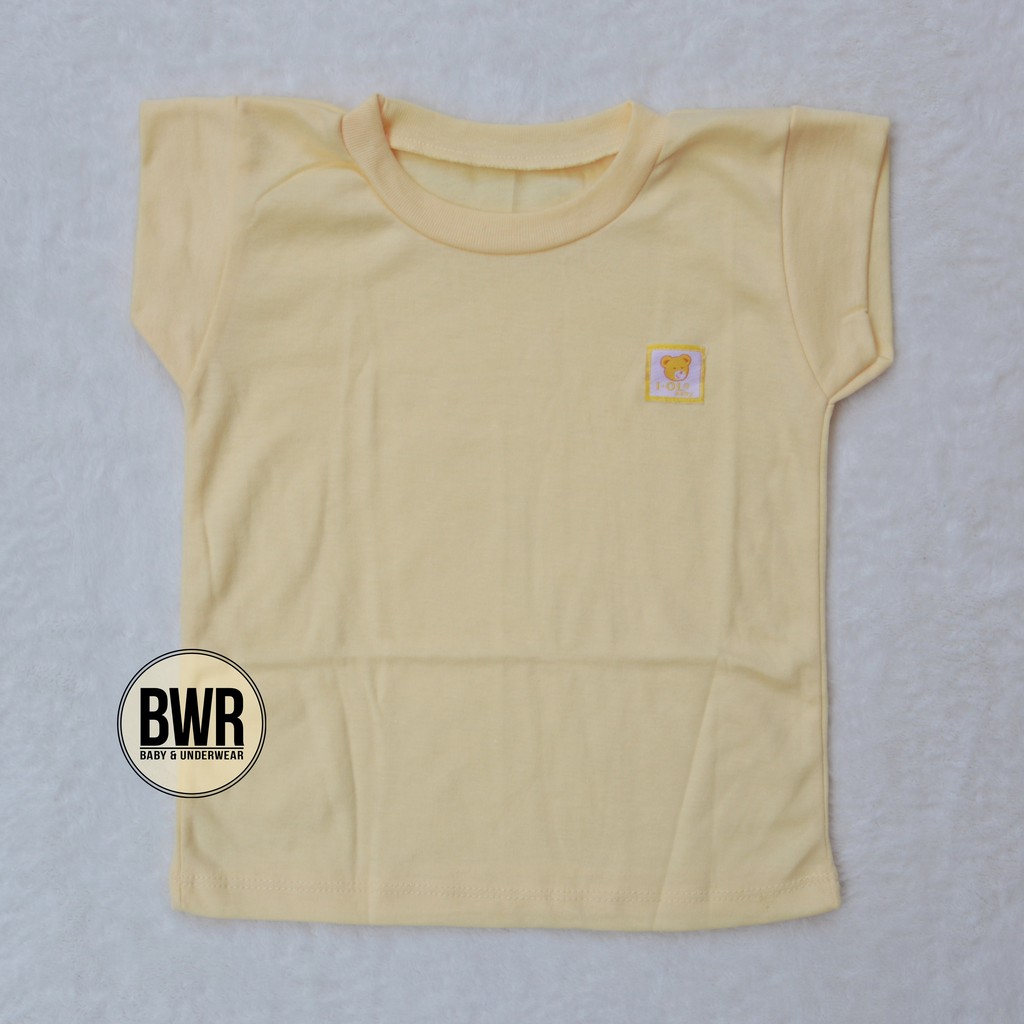 Kaos Oblong IOL POLOS / Kaos Anak Baby Lengan Pendek Baju Bayi Atasan Bayi Pilih Warna | Bwr