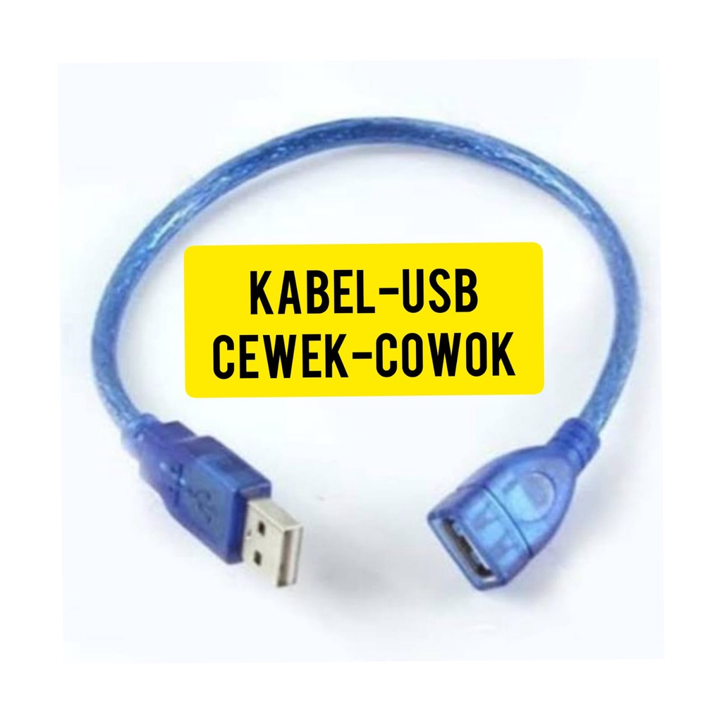 Kabel Cewek Cowok  Usb Female to Female Cable Pria ke Wanita Buat Laptop dan Komputer