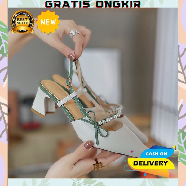 Hill Casual Sepatu Hak Tinggi Heels Viral Sendal Wanita Kondangan Heels Wanita Terbaru Haghils Kekin