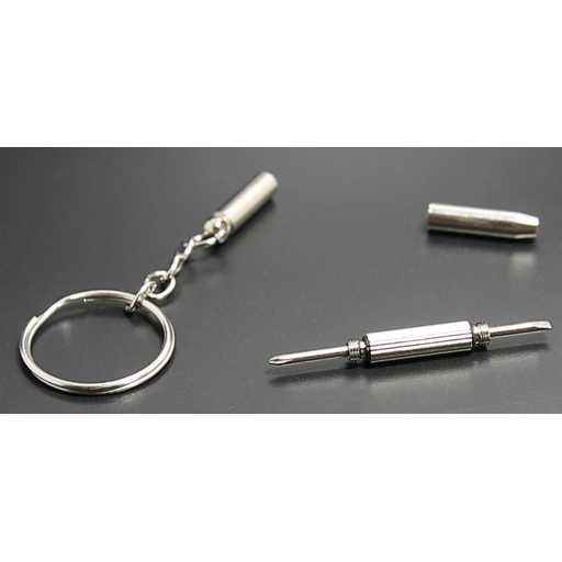 Gantungan Kunci Key Chain ScrewDriver Philips Head Obeng Plus Minus 01